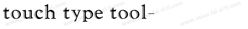 touch type tool字体转换